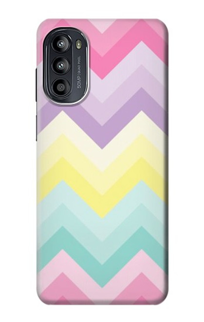 S3514 Rainbow Zigzag Case For Motorola Moto G52, G82 5G