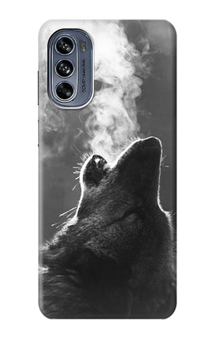S3505 Wolf Howling Case For Motorola Moto G62 5G