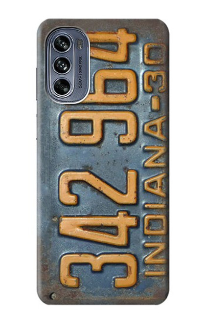 S3750 Vintage Vehicle Registration Plate Case For Motorola Moto G62 5G