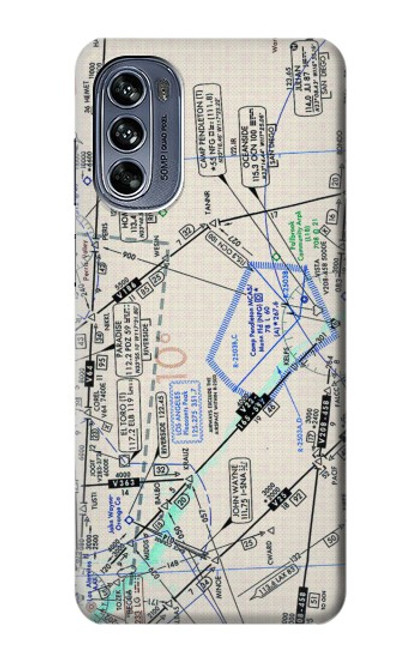 S3882 Flying Enroute Chart Case For Motorola Moto G62 5G