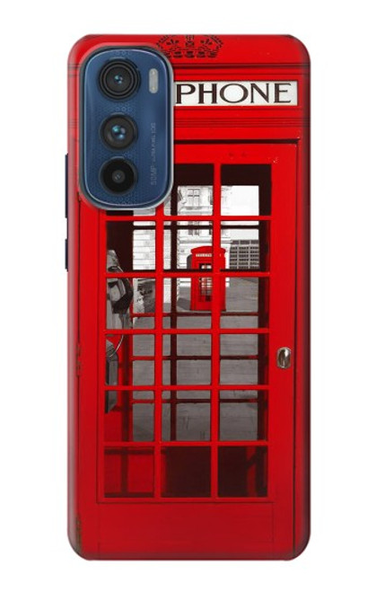 S0058 British Red Telephone Box Case For Motorola Edge 30
