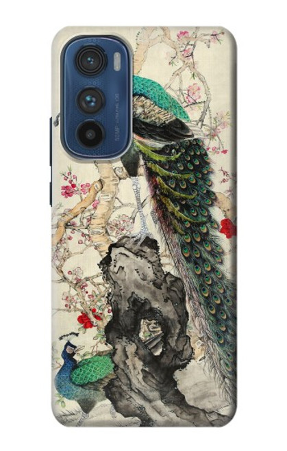 S2086 Peacock Painting Case For Motorola Edge 30