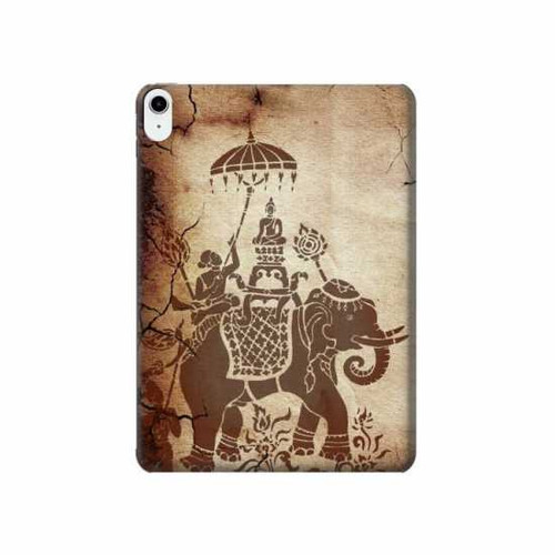 S2102 Thai Art Buddha on Elephant Hard Case For iPad 10.9 (2022)