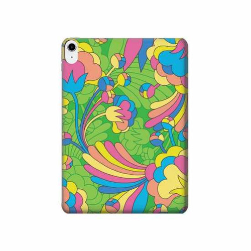 S3273 Flower Line Art Pattern Hard Case For iPad 10.9 (2022)