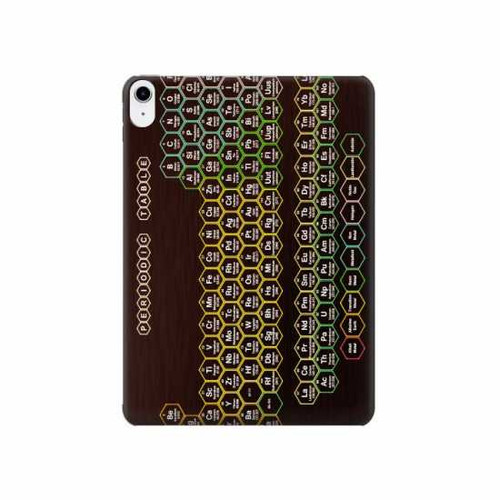 S3544 Neon Honeycomb Periodic Table Hard Case For iPad 10.9 (2022)