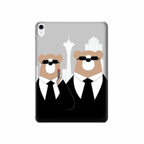 S3557 Bear in Black Suit Hard Case For iPad 10.9 (2022)
