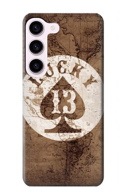 S3188 Lucky 13 Old Map Case For Samsung Galaxy S23
