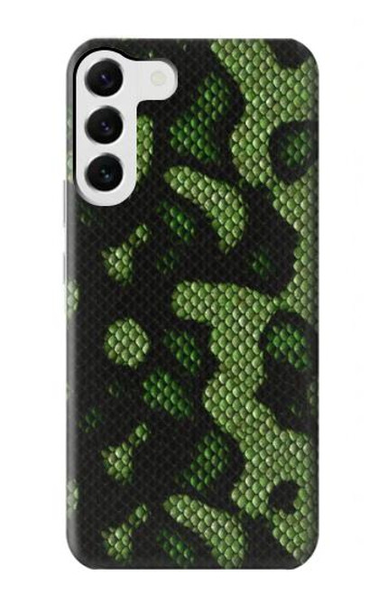S2877 Green Snake Skin Graphic Printed Case For Samsung Galaxy S23 Plus