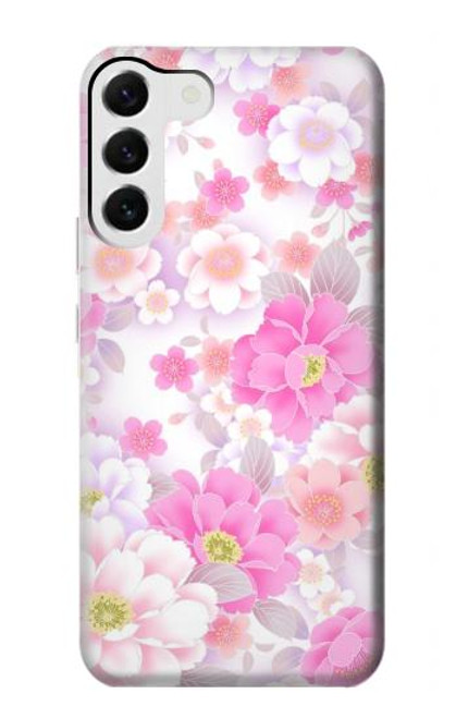 S3036 Pink Sweet Flower Flora Case For Samsung Galaxy S23 Plus