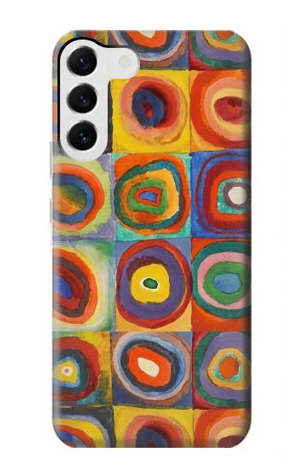 S3409 Squares Concentric Circles Case For Samsung Galaxy S23 Plus