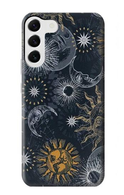 S3702 Moon and Sun Case For Samsung Galaxy S23 Plus