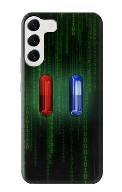 S3816 Red Pill Blue Pill Capsule Case For Samsung Galaxy S23 Plus