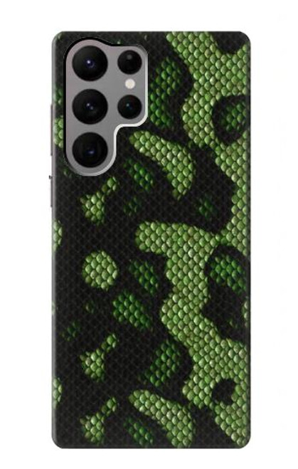 S2877 Green Snake Skin Graphic Printed Case For Samsung Galaxy S23 Ultra