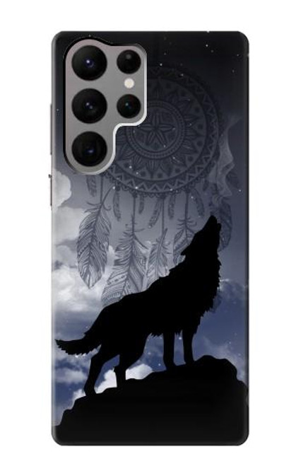 S3011 Dream Catcher Wolf Howling Case For Samsung Galaxy S23 Ultra