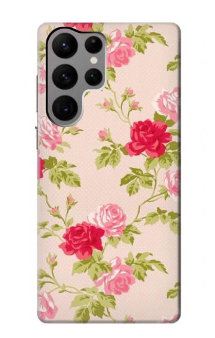 S3037 Pretty Rose Cottage Flora Case For Samsung Galaxy S23 Ultra