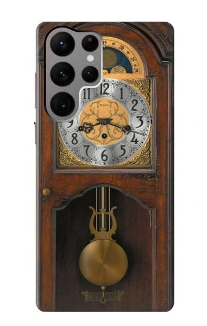 S3173 Grandfather Clock Antique Wall Clock Case For Samsung Galaxy S23 Ultra