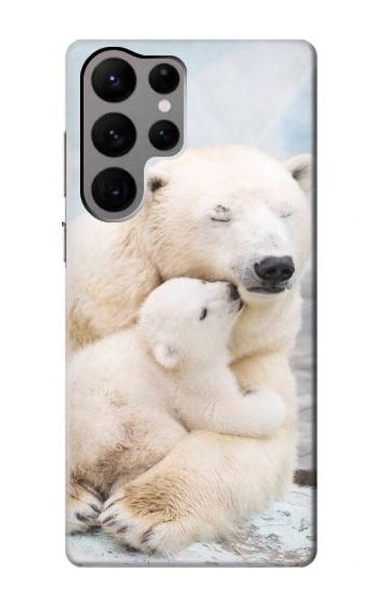 S3373 Polar Bear Hug Family Case For Samsung Galaxy S23 Ultra