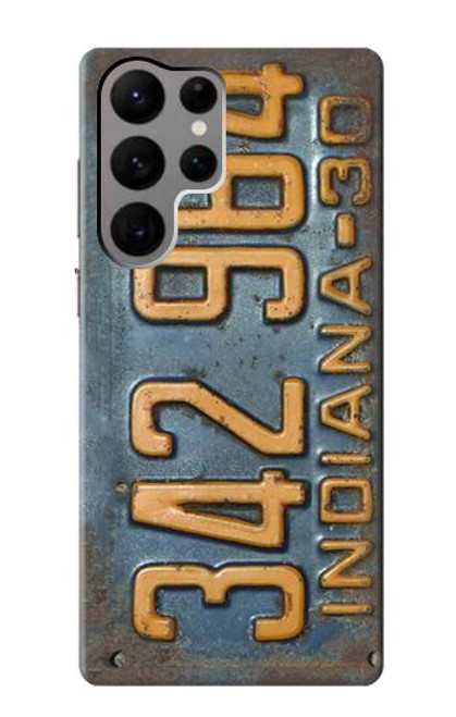 S3750 Vintage Vehicle Registration Plate Case For Samsung Galaxy S23 Ultra