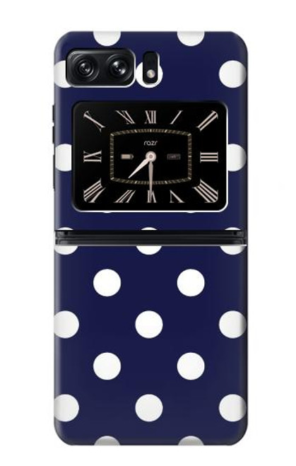 S3533 Blue Polka Dot Case For Motorola Moto Razr 2022