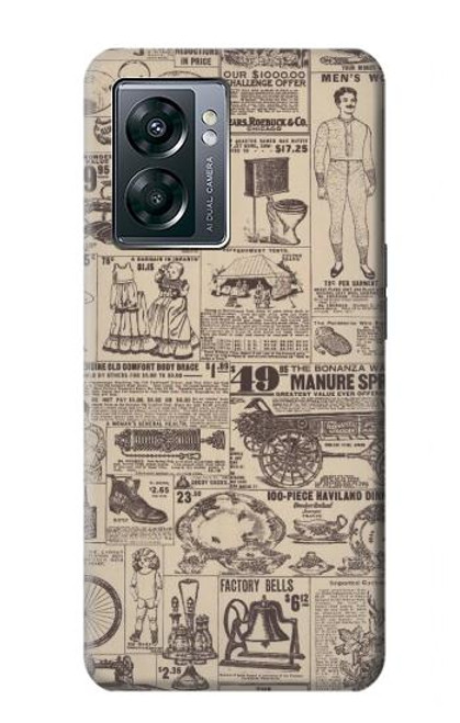 S3819 Retro Vintage Paper Case For OnePlus Nord N300