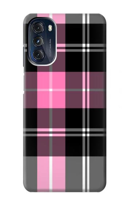 S3091 Pink Plaid Pattern Case For Motorola Moto G 5G (2023)