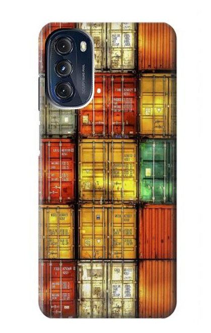 S3861 Colorful Container Block Case For Motorola Moto G 5G (2023)