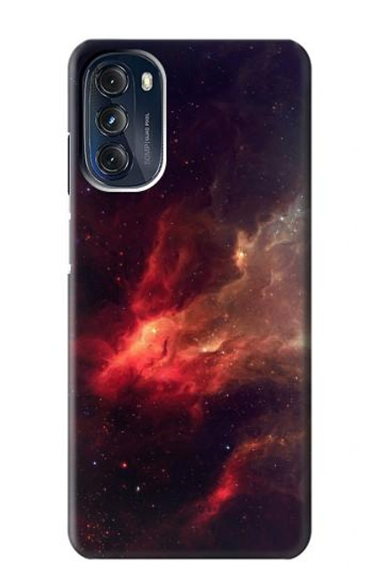 S3897 Red Nebula Space Case For Motorola Moto G 5G (2023)