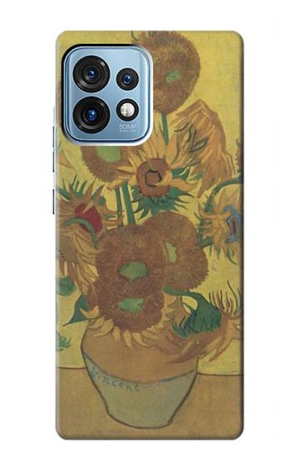 S0214 Van Gogh Vase Fifteen Sunflowers Case For Motorola Edge+ (2023), X40, X40 Pro, Edge 40 Pro