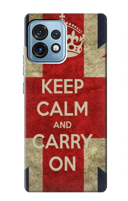 S0674 Keep Calm and Carry On Case For Motorola Edge+ (2023), X40, X40 Pro, Edge 40 Pro