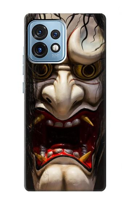 S2112 Hannya Demon Mask Case For Motorola Edge+ (2023), X40, X40 Pro, Edge 40 Pro