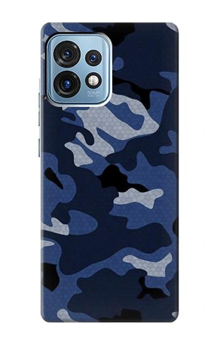 S2959 Navy Blue Camo Camouflage Case For Motorola Edge+ (2023), X40, X40 Pro, Edge 40 Pro