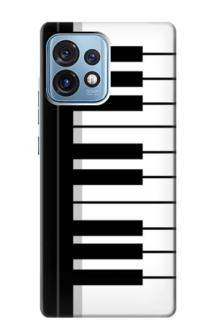 S3078 Black and White Piano Keyboard Case For Motorola Edge+ (2023), X40, X40 Pro, Edge 40 Pro