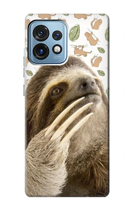 S3559 Sloth Pattern Case For Motorola Edge+ (2023), X40, X40 Pro, Edge 40 Pro