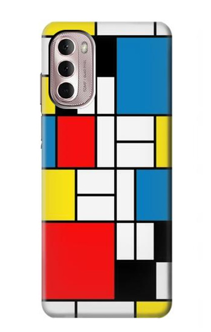 S3814 Piet Mondrian Line Art Composition Case For Motorola Moto G Stylus 4G (2022)