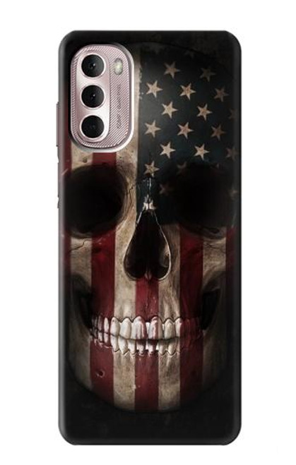 S3850 American Flag Skull Case For Motorola Moto G Stylus 4G (2022)
