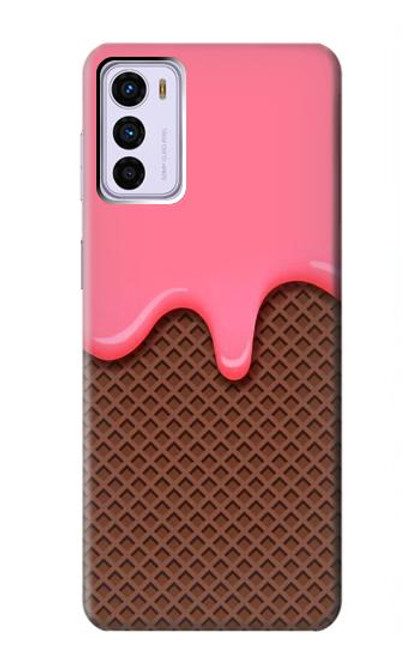 S3754 Strawberry Ice Cream Cone Case For Motorola Moto G42