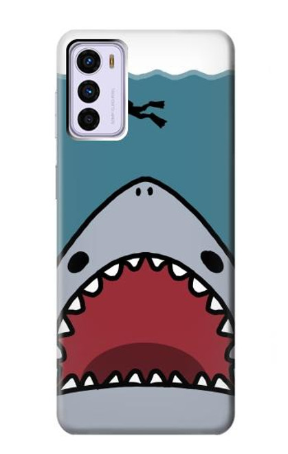 S3825 Cartoon Shark Sea Diving Case For Motorola Moto G42