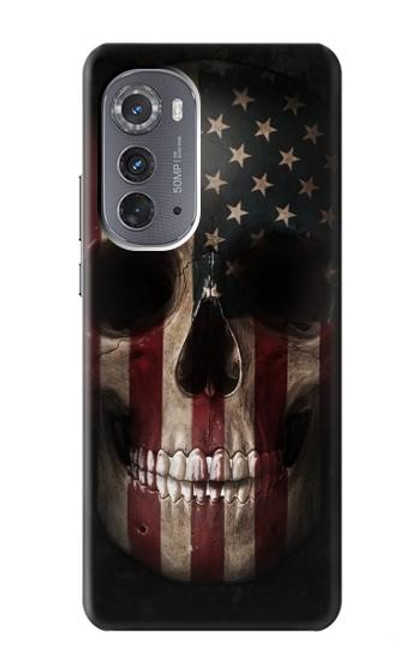 S3850 American Flag Skull Case For Motorola Edge (2022)