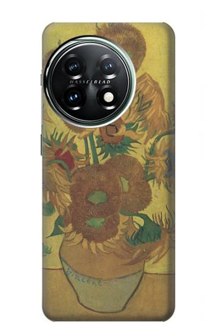 S0214 Van Gogh Vase Fifteen Sunflowers Case For OnePlus 11