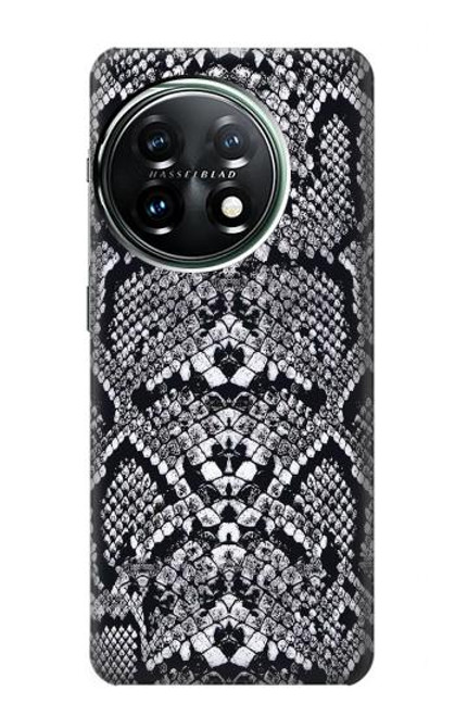 S2855 White Rattle Snake Skin Graphic Printed Case For OnePlus 11