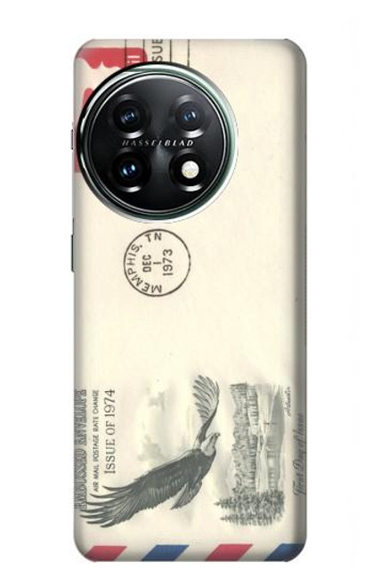 S3551 Vintage Airmail Envelope Art Case For OnePlus 11