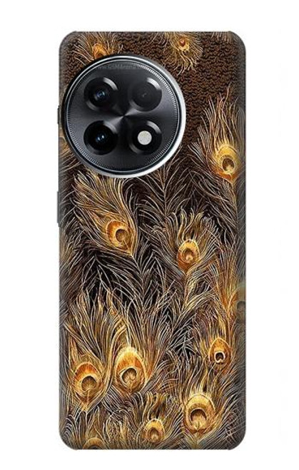 S3691 Gold Peacock Feather Case For OnePlus 11R
