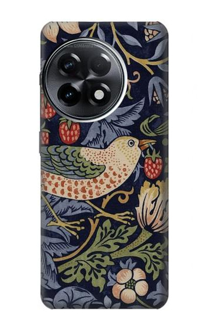 S3791 William Morris Strawberry Thief Fabric Case For OnePlus 11R