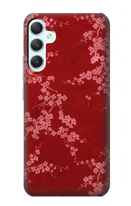 S3817 Red Floral Cherry blossom Pattern Case For Samsung Galaxy A34 5G