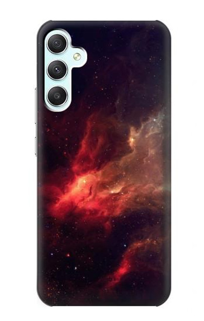 S3897 Red Nebula Space Case For Samsung Galaxy A34 5G