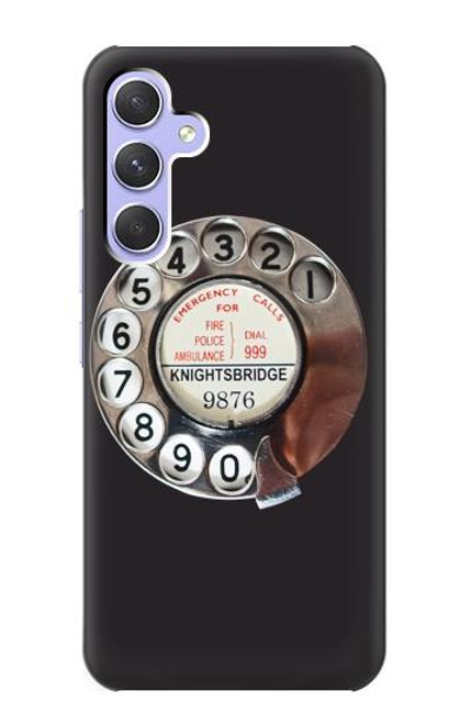 S0059 Retro Rotary Phone Dial On Case For Samsung Galaxy A54 5G