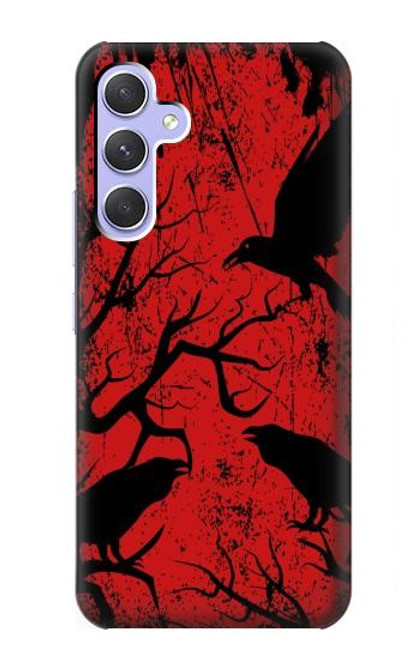 S3325 Crow Black Blood Tree Case For Samsung Galaxy A54 5G