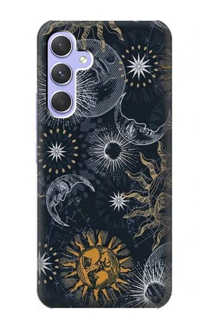 S3702 Moon and Sun Case For Samsung Galaxy A54 5G