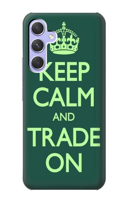 S3862 Keep Calm and Trade On Case For Samsung Galaxy A54 5G