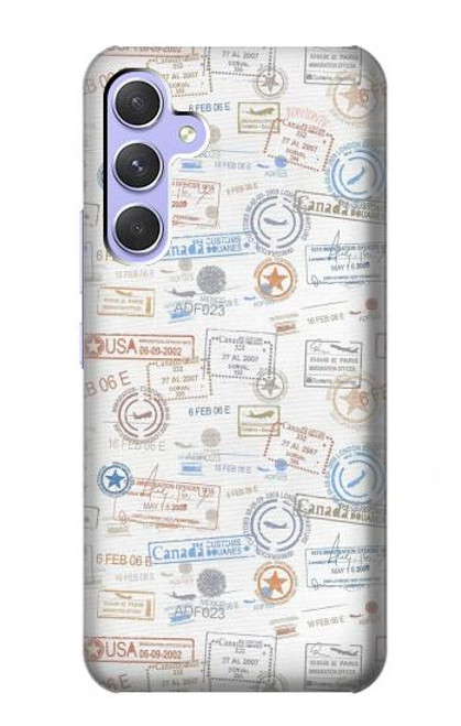 S3903 Travel Stamps Case For Samsung Galaxy A54 5G